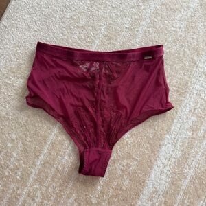 Adore Deep Red Lace Underwear